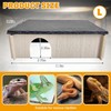 PINVNBY Large Bearded Dragon Basking Platform, Wooden Snake Hide, Ball