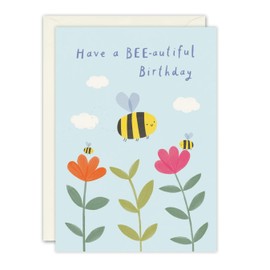 James Ellis Bees and Flowers Birthday Card