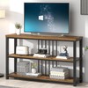 FOLUBAN Industrial Console Table, 3 Tier Entryway Sofa Foyer Table