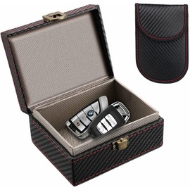 Faraday Box for Car Keys, Car Key Signal Blocking Box, Faraday Box for Car Keys RFID Box Key Box Signal Block Key Fob Protector Box Anti-Theft Faraday Box Cage