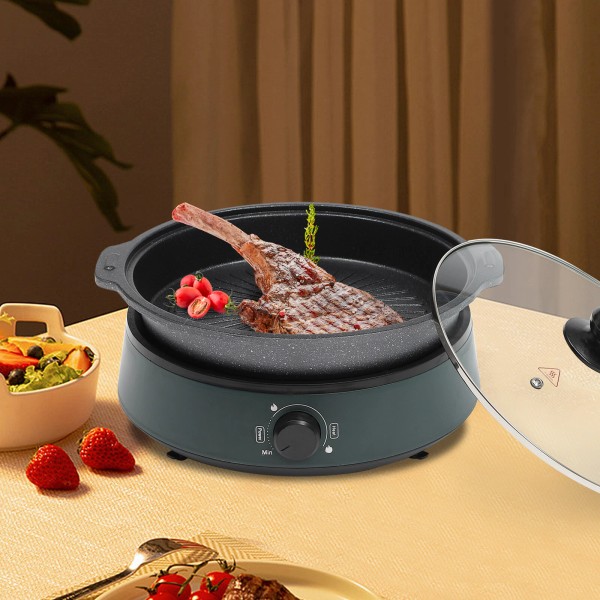 Unbranded 4L Electric Hot Pot Cooker Shabu Shabu Pot Non-Stick