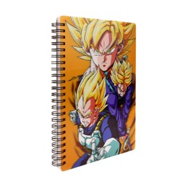 Redstring 3D Dragon Ball Z Saiyans Notebook, Multi-Coloured (RS531135)