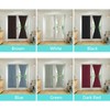2 Panel French Door Curtains With Rod Pocket Tieback Indoor