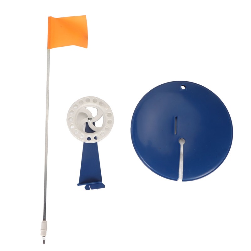 6PCS Ice Fishing Flag Outdoor Sign Portable Tip Up Angler