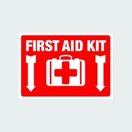 fagraphix First Aid Kit Sticker Decal Self Adhesive Safety Emergency kit Medical 4.00" Wide
