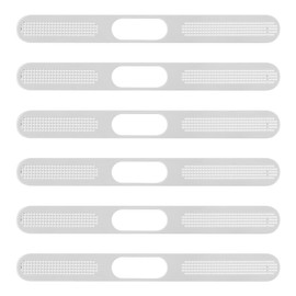 Lotsdonxia 3 Speaker Dust Stickers, Speaker Charging Port All-in-One Pet Thin Dust and Splash Proof Micro-Particle Breathable Mesh for Cell Phones (Silver)