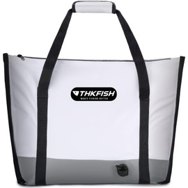 THKFISH Insulated Fish Cooler Bag, Fish Kill Bag for Caught Fish, 40x16in 25x17.5in Portable Waterproof Insulated Fish Bag Keeps Ice for 24 Hours