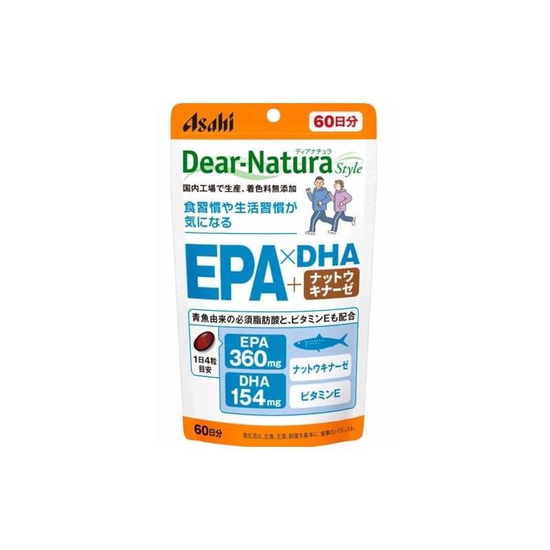 Dear Natura EPA x DHA + Nutukinase 240 Tablets (60