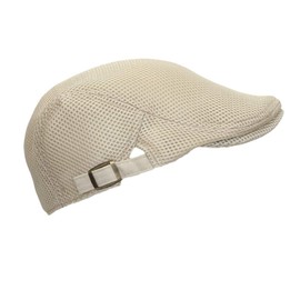 WITHMOONS Ivy Cap Summer Mesh Newsboy Irish Golf Hats MZ30038 (Mesh_Beige)