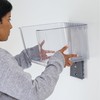 iDesign Large Wallspace Open-Front Bin and Bracket - Wall-Mounted Storage