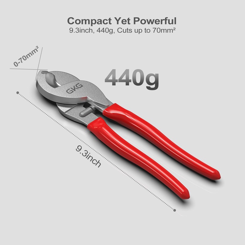 GKG 10 Inch Heavy Duty Wire Cutters,High Leverage Cable cutters