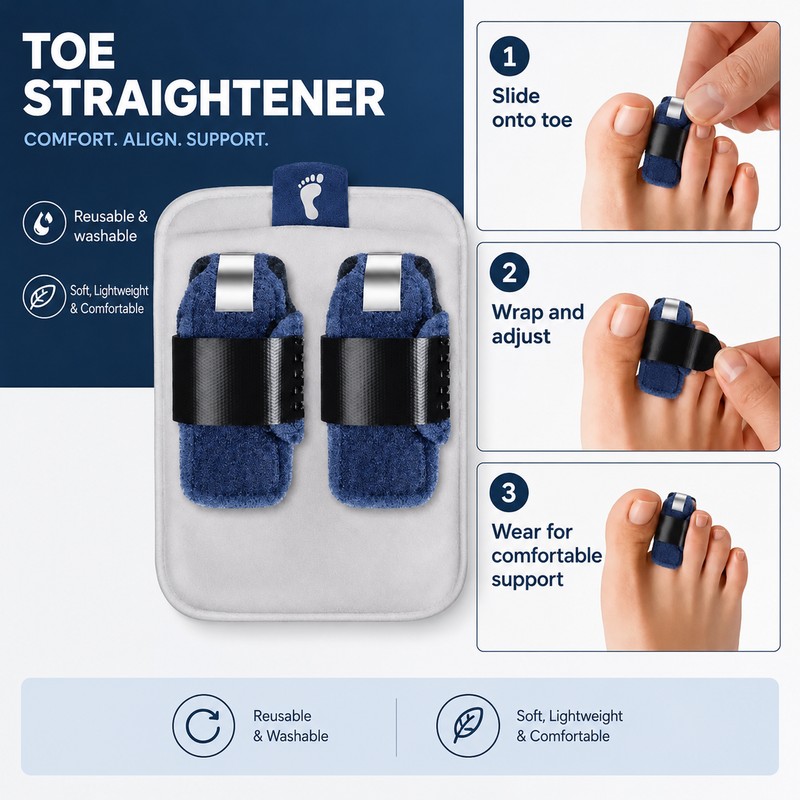 Toe Straightener Splint for Daily Support – Comfortable Hammer Toe