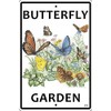 CROSSWALKS Butterfly Garden 10" X 15" Aluminum Sign (WS040)