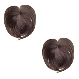 Minkissy 2pcs Short Straight Hair Replacement Wig for Women High Temperature Hairpiece for Daily Wear and Special Occasions Covers Hair Loss and Adds Volume