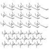 DYOUen Pack of 30 Perforated Wall Hooks Pegboard Simple Hooks