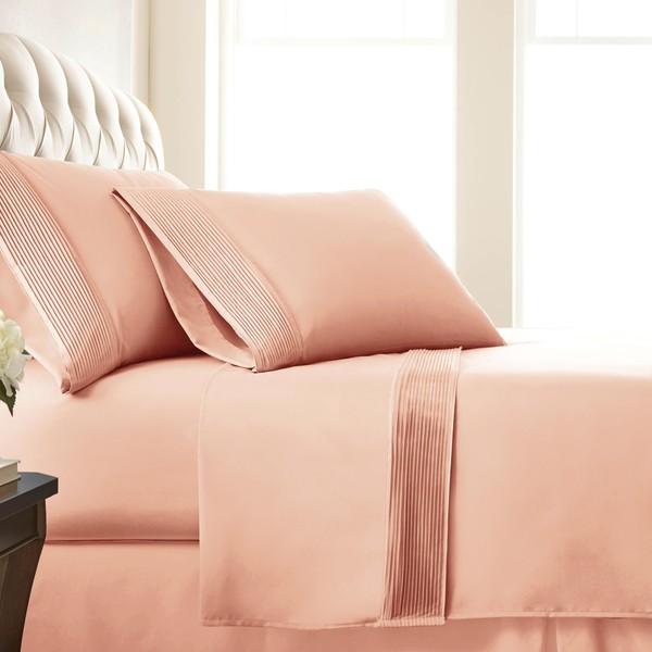 Southshore Fine Living, Inc. Pleated, 5-Piece Split King Bedding, 21-Inch
