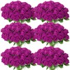 55 PCS Fake Roses Artificial Flowers Bulk, Purp Roses Bridal