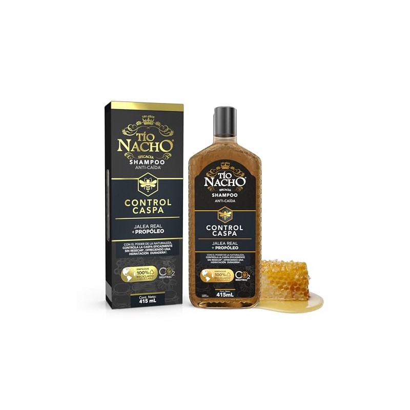 Tío Nacho Shampoo Control Caspa Con Propóleo. Botella Con 415ml
