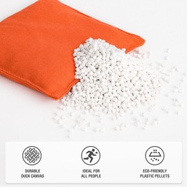 POTIVE Cornhole Bags Set of 8 Regulation Corn Hole Bean Bags for Cornhole Game, Professional Weather Resistant Corn Hole Bags with Tote Bag(Orange/Green)