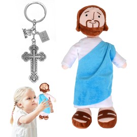 Sprießen My Friend Jesus Plush, 32 cm Jesus Cuddly Toy, Jesus Doll, Jesus Plush Figure, Fabric Jesus, Jesus Soft Toy, Christ Religious Savior Jesus Doll Jesus Toy, Jesus Plush Toy