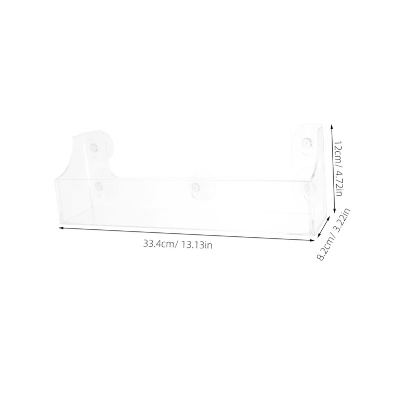 Levemolo Fridge Spice Rack Acrylic Suction Cup Organizer for Wall