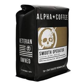 Alpha Coffee - Smooth Operator - 16 oz. Premium Gourmet Craft Medium Roast Drip Grind Coffee | Veteran Owned - Specialty Small Batch Roasted Coffee | 100% Arabica Beans (Special Blend)
