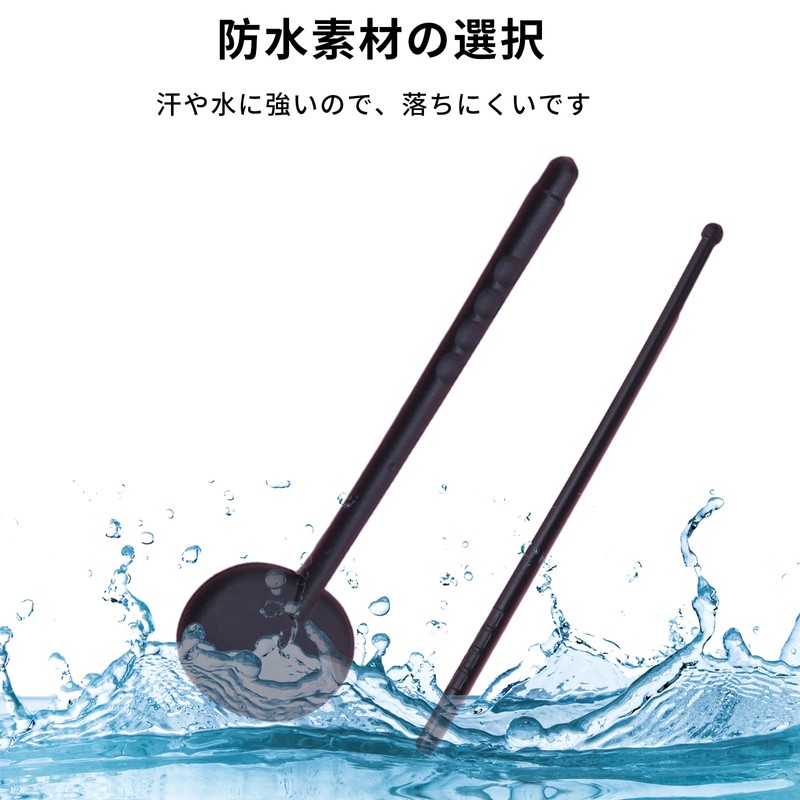 RICISUNG Eye-Shielding Visual Inspection Plastic Indicator Bar, Black