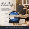 Flowing Sand Art Decor for Desks – Rotating Hourglass Landscape