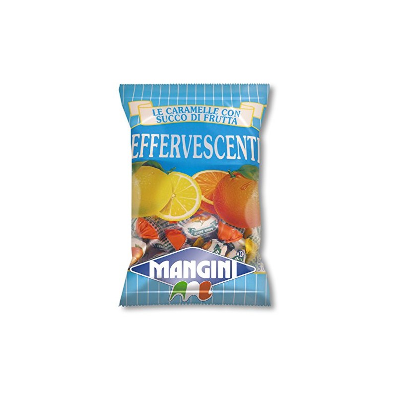 Italian Fruit Filled Fizzy Candy (Effervescenti) 150g bag (5 pcs)