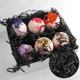 WELANE Crinkle Cut Paper, 1/2 LB Black Shred Filler for Gift Wrap and Basket Filler (200g)