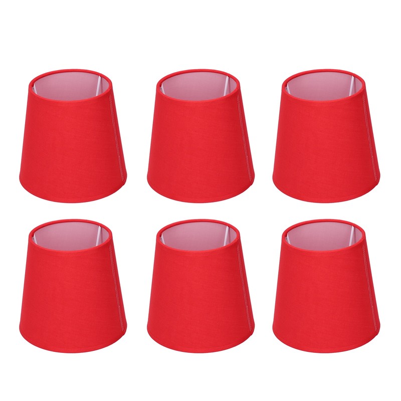 6Pcs Lampshade Modern Simple Cloth Art Inner Film Pendant Wall