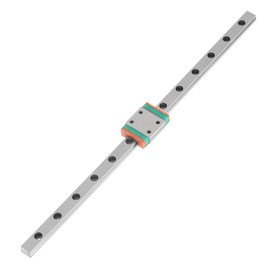 Oumefar Pre-drilled Holes Sliding Rail LWL7B Stable Physical Properties Guide Rail for Industrial Equipment for Linear Motion System for 3D Printer(200mm)