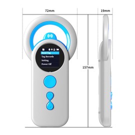 NetumScan Bluetooth Pet Microchip Scanner Reader RFID EMID, 3-in-1 Portable Scanner 2048 Tag Data Storage Animal Tag Scanner with TFT Screen, 1200mAh for ISO 11784/11785,FDX-B and ID64 RFID DJ-130