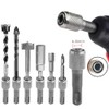 Eyech 5Pcs SDS-Plus Drill Chuck Adapter, 6.35mm 1/4 Inch Hex