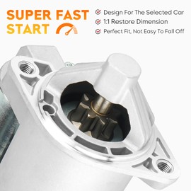 Starter for Hyundai Elantra 1996-2006, Tiburon 1997-2006, Tucson 2005-2009; Kia Spectra 2004-2006, Spectra5 2005-2006, SMN0002 36100-23000 410-40056 410-46010, Automatic Transmission