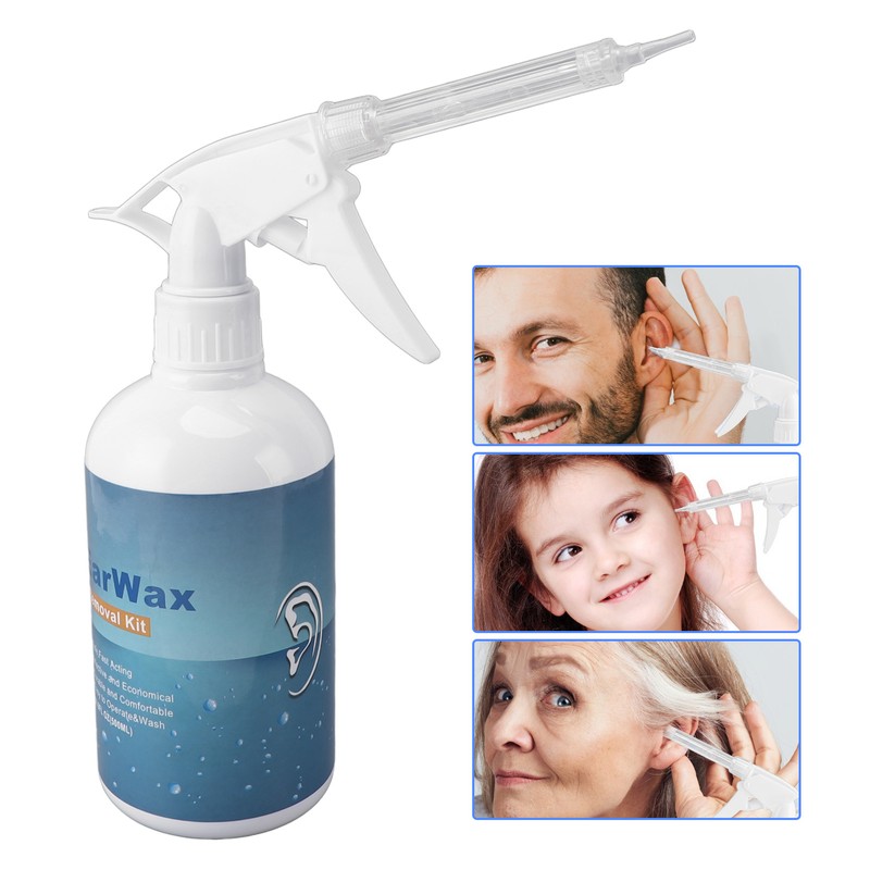 500ml Ear Wax Removal Kit with Ear Cleaner Bottle Basin