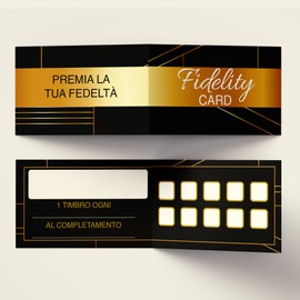 Folding Loyalty Cards 10 Boxes Multipurpose Design for Beauticians, Hair Salons, Massage Shops, Barber Multipurpose Cards Printed on 350g Paper, Trust Your Customers Pack of 50