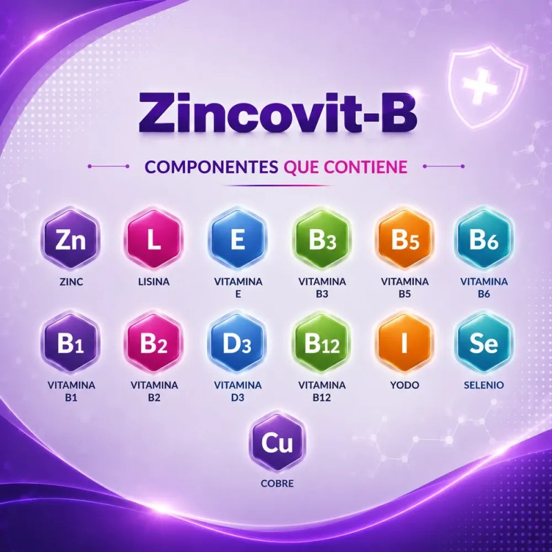 Zincovit-b Sup Alimenticio Vitaminas Minerales Jarabe 200 Ml