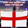 Large England Flag 5X3FT With Sleeve Wearable St George For