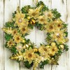 Boao 24 Pieces Glitter Poinsettia Christmas Tree Ornament Christmas Flowers