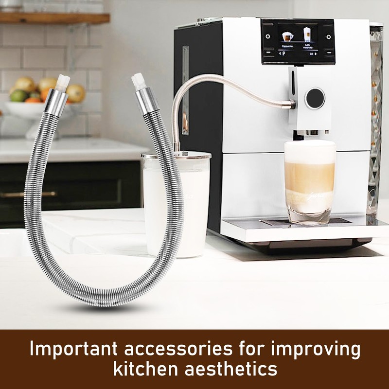 Stainless Steel Milk Pipe Casing with HP3 Adapter, Compatible with