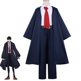 SCLYX #23086 Magic Robe Witch Robe Wizard Cosplay Costume Cape Wizard Costume Halloween Costume Kids Costume Boy Mushle Cosplay Costume Kids Kids Mash Cosplay Child Halloween Cosplay Kindergarten