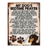 Shawprint MY DOG'S BEDTIME PRAYER RETRO STYLE METAL TIN SIGN/PLAQUE