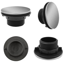 4 Pieces Kitchen Sink Cover Stainless Steel,Sonku Sink Hole Plug Tap Hole Cover Soap Dispenser Cover(1.1 to 1.5 Inch in Diameter)