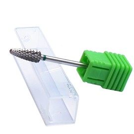 Natury Nails Tungsten Carbide Drill Bit for Nail Lathe Machine Manicure Pedicure Acrylic Nails Gel Nails Rotary Drill (Coarse Grain)