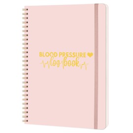 Blood Pressure Log Book - Daily Log for Tracking & Monitoring Blood Pressure & Heart Rate & Medication at Home, 5.9" x 8.6", Blood Pressure Health, Pink