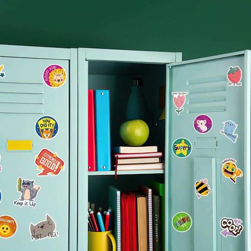 100Pcs Class Reward Stickers for Kids,Waterproof Family Class Sticker Book