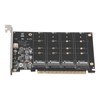 M.2 NVME SSD to PCIE X16 Adapter 4 Port High