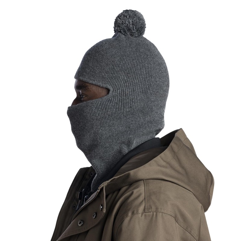 Buff® Knitted Balaclava Nilan Grey HTR, gray