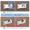 Cabinet Lock Keyless 3-Digit Password Combination Code Hasp Latch Lock
